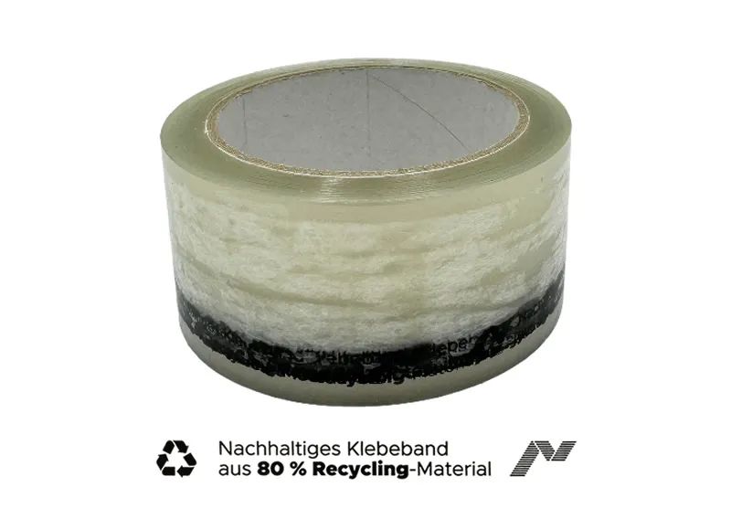 PP-Klebeband Packotape PCR 80, transparent, 50 mm x 66 m